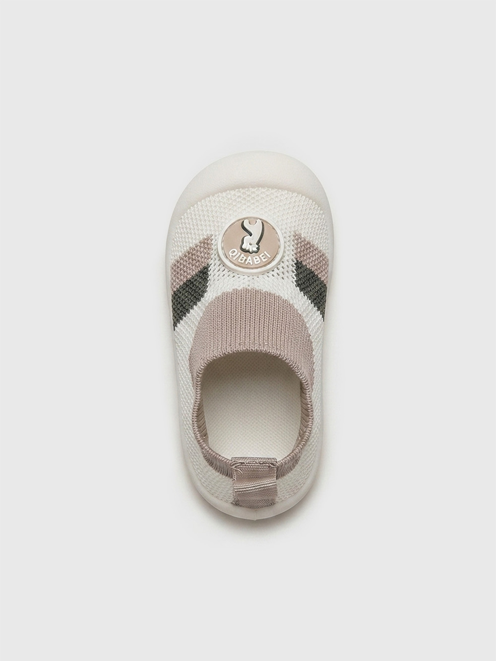 KiddoComfy Qibabei Mesh-Mallows Sock Shoes Beige - Q22